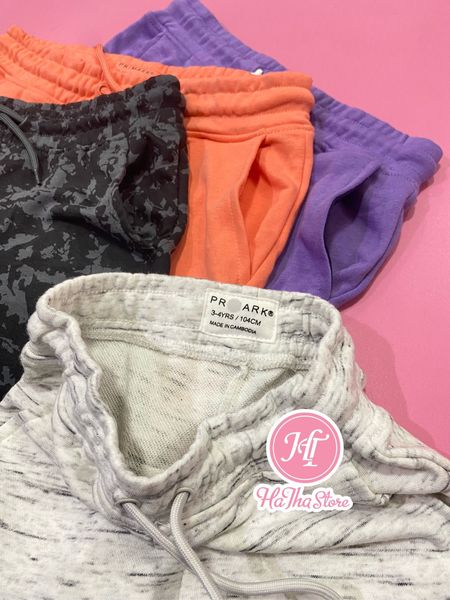  (4Y) Quần short thun Prim4rk đen bé trai 