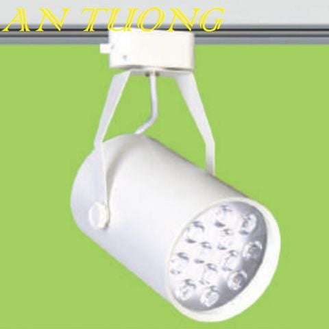  đèn rọi ray 12w, đèn rọi led gắn thanh ray 12w vỏ trắng trang trí shop thời trang 