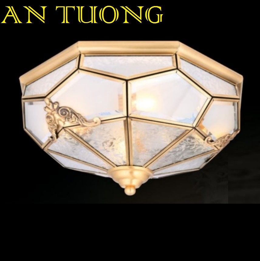 đèn đồng ban công cổ điển, đèn đồng ốp trần ban công, trang trí ban công cổ điển tân cổ điển 03