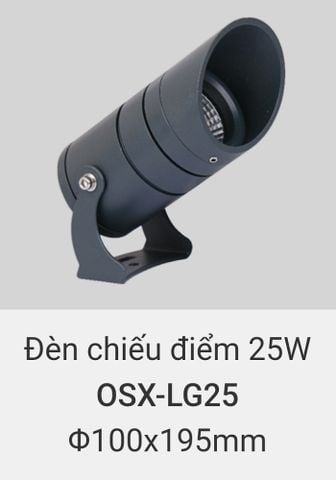 Đèn led chiếu điểm rọi cây, rọi mặt dựng tòa nhà ngoài trời chống nước IP65 vinaled 25w OSX LG25 