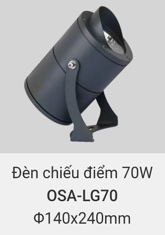  Đèn led chiếu điểm rọi cây, rọi mặt dựng tòa nhà ngoài trời chống nước IP65 vinaled 70w OSA LG70 