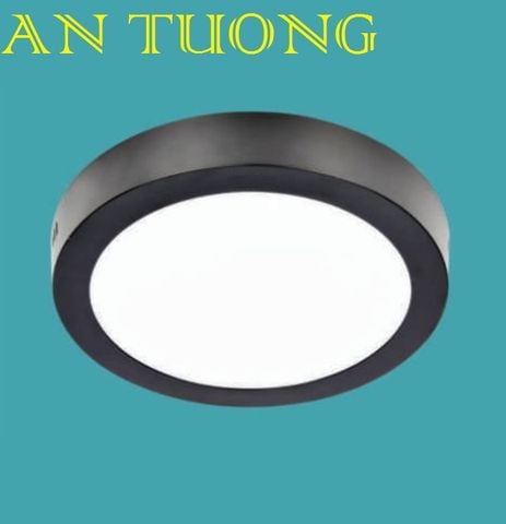  đèn led ốp trần ban công 18w, ốp nổi ban công 18w ánh sáng 3 màu, 3 chế độ, đổi màu - đen 