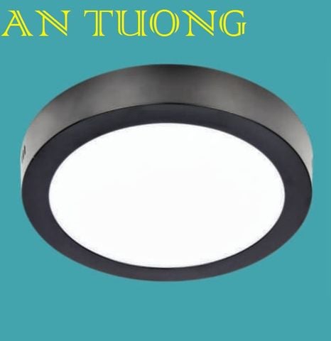  đèn led ốp trần ban công 24w, ốp nổi ban công 24w ánh sáng 3 màu, 3 chế độ, đổi màu - đen 