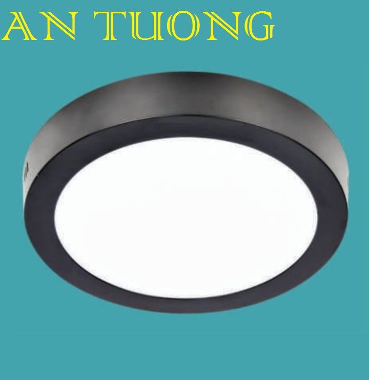 đèn led ốp trần ban công 24w, ốp nổi ban công 24w ánh sáng 3 màu, 3 chế độ, đổi màu - đen