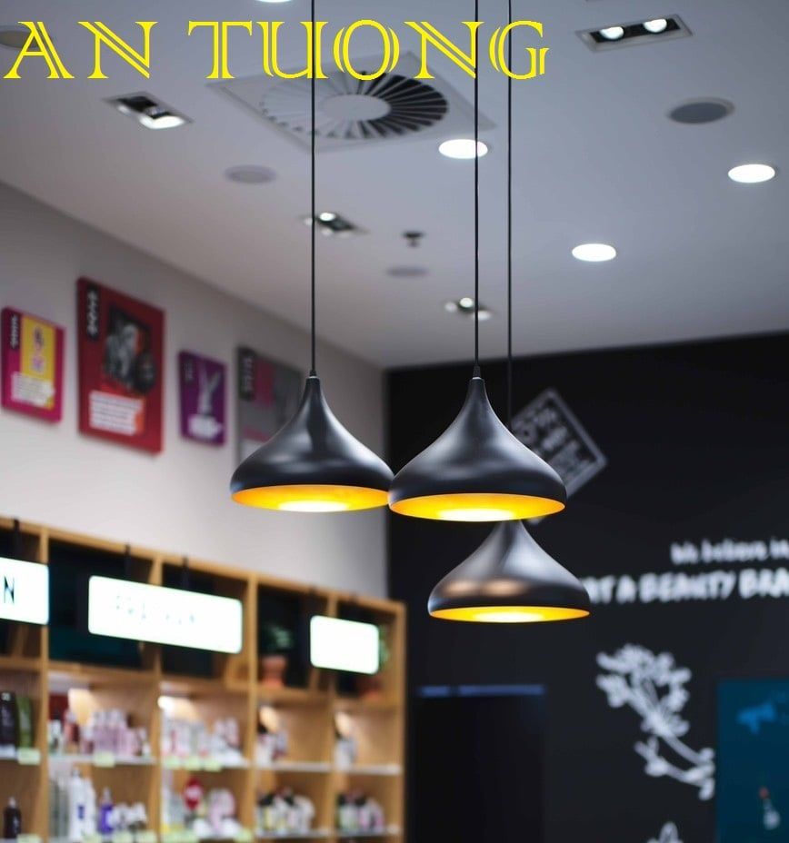 đèn thả chao đơn trang trí quán cafe, quán ăn, nhà hàng, quầy bar, quầy pha chế 03