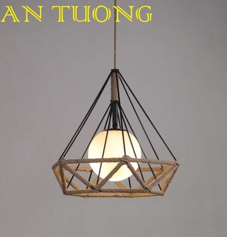  đèn thả chao đơn trang trí quán cafe, quán ăn, nhà hàng, quầy bar, quầy pha chế 07 