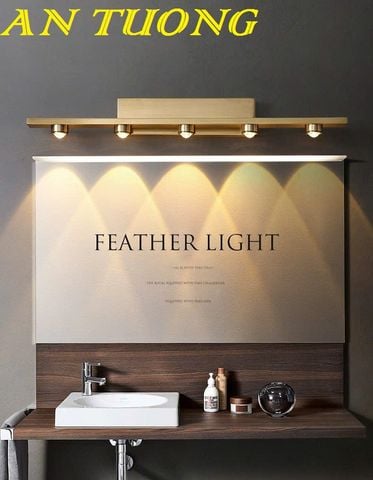  đèn soi tranh, soi gương treo tường decor 5 bóng trang trí đẹp hiện đại 