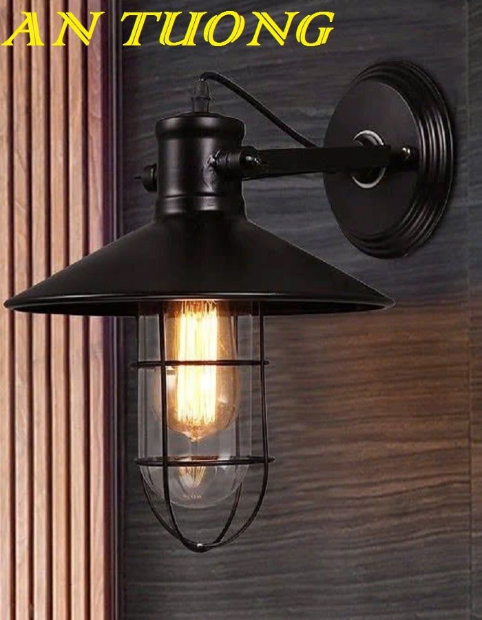 đèn treo tường trang trí ngoài trời hắt sáng tường trang trí đẹp, hiện đại 070