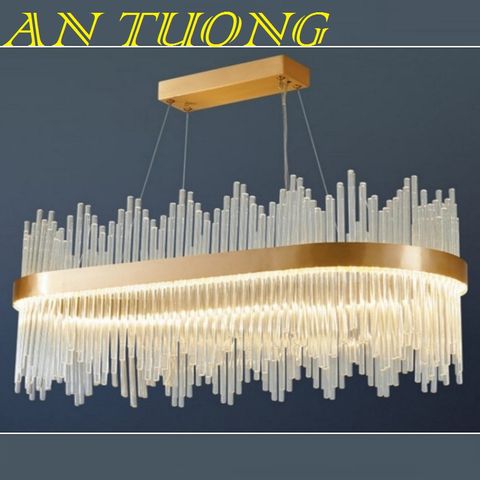  đèn thả bàn ăn pha lê led, đèn thả trang trí bàn ăn pha lê tân cổ điển 01 