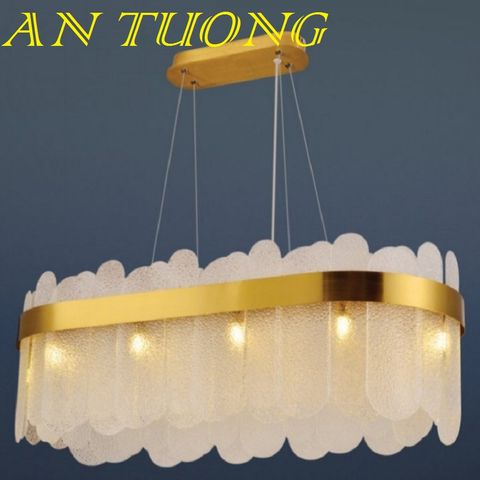  đèn thả bàn ăn pha lê led, đèn thả trang trí bàn ăn pha lê tân cổ điển 02 