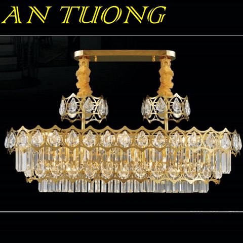  đèn thả bàn ăn pha lê led, đèn thả trang trí bàn ăn pha lê tân cổ điển 04 