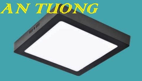 đèn trần ban công hiên nhà, lối đi hành lang vuông viền đen / viền gỗ 12w, 18w, 24w 