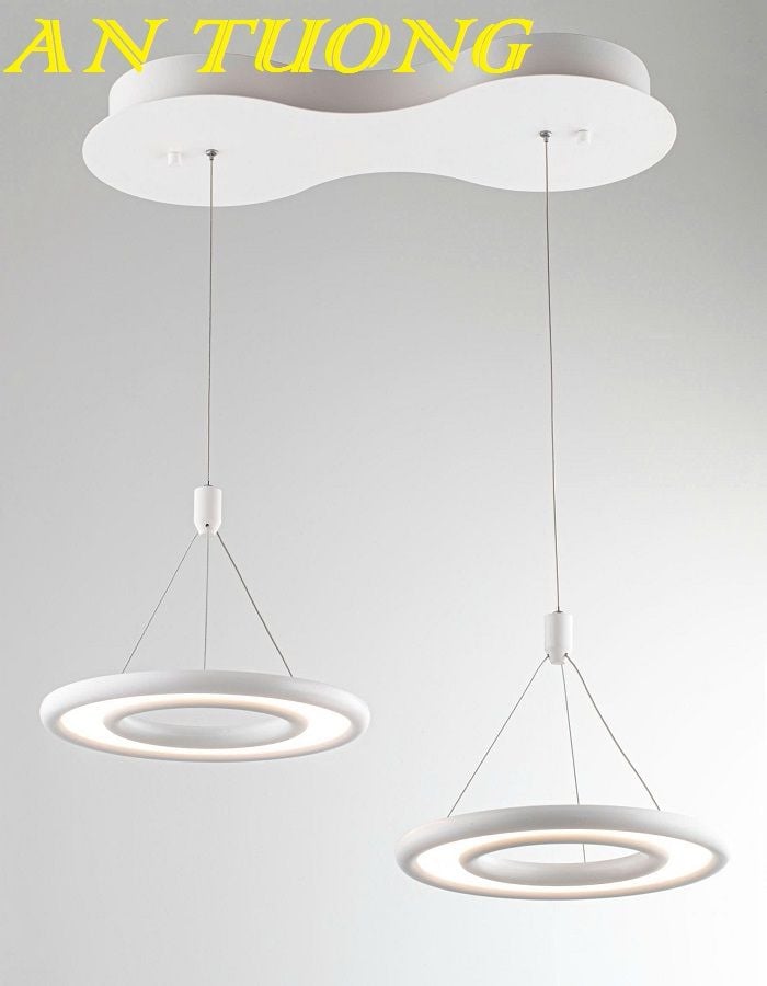 đèn thả trần vòng LED decor trang trí phòng khách, phòng bếp đẹp hiện đại 008