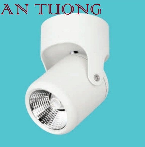 đèn rọi gắn trần nối 10w vỏ trắng chiếu sáng shop thời trang, showroom, salon tóc