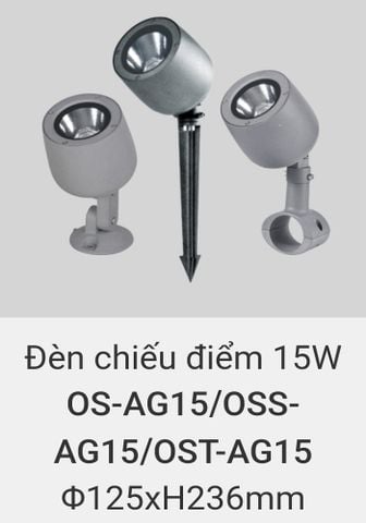  Đèn led chiếu điểm rọi cây, rọi mặt dựng tòa nhà ngoài trời chống nước IP65 vinaled 15w OS AG15 , OSS AG15 , OST AG15 