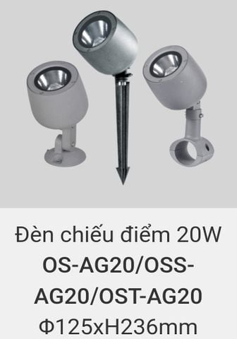  Đèn led chiếu điểm rọi cây, rọi mặt dựng tòa nhà ngoài trời chống nước IP65 vinaled 20w OS AG20 , OSS AG20 , OST AG20 