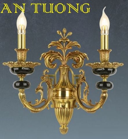  đèn tường đồng nến cổ điển trang trí cổ điển gắn tường cầu thang, lối đi hành lang cầu thang nhà cổ điển, biệt thự cổ điển 013 