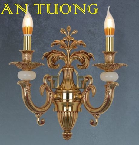  đèn tường đồng nến cổ điển trang trí cổ điển gắn tường cầu thang, lối đi hành lang cầu thang nhà cổ điển, biệt thự cổ điển 015 