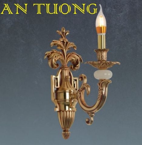  đèn tường đồng nến cổ điển trang trí cổ điển gắn tường cầu thang, lối đi hành lang cầu thang nhà cổ điển, biệt thự cổ điển 016 