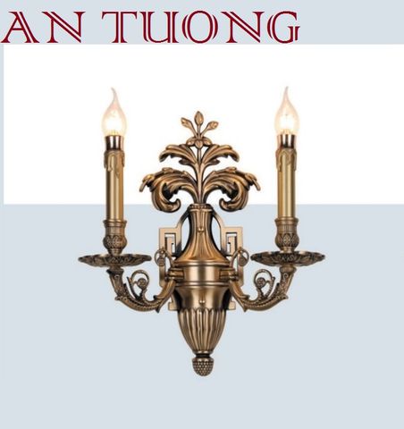  đèn tường đồng nến cổ điển trang trí cổ điển gắn tường cầu thang, lối đi hành lang cầu thang nhà cổ điển, biệt thự cổ điển 021 