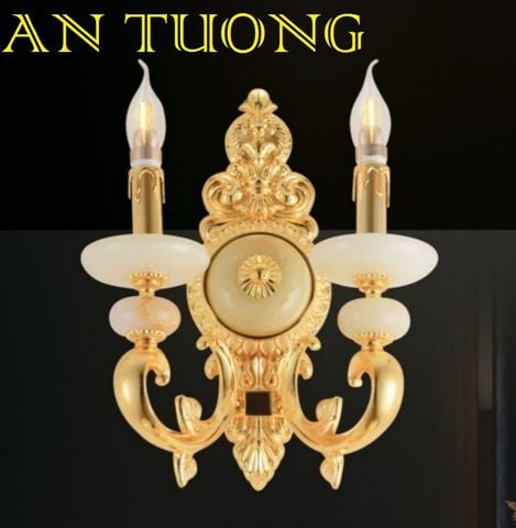  đèn tường đồng nến cổ điển trang trí cổ điển gắn tường cầu thang, lối đi hành lang cầu thang nhà cổ điển, biệt thự cổ điển 024 