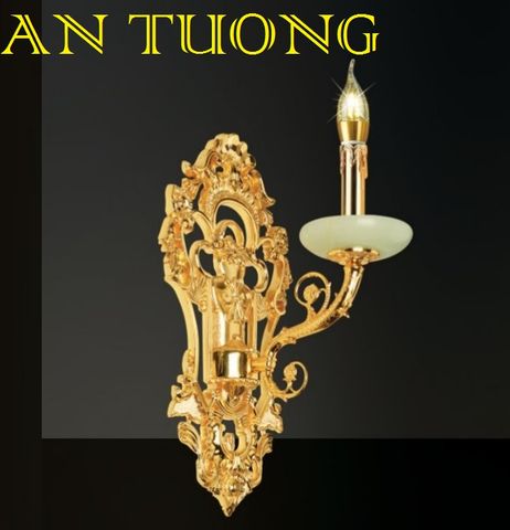  đèn tường đồng nến cổ điển trang trí cổ điển gắn tường cầu thang, lối đi hành lang cầu thang nhà cổ điển, biệt thự cổ điển 027 