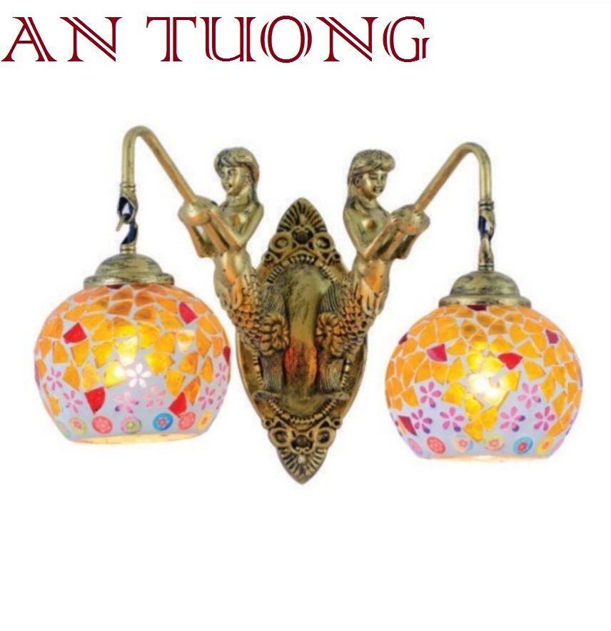 đèn tường cổ điển trang trí cổ điển gắn tường cầu thang, lối đi hành lang cầu thang nhà cổ điển, biệt thự cổ điển 030