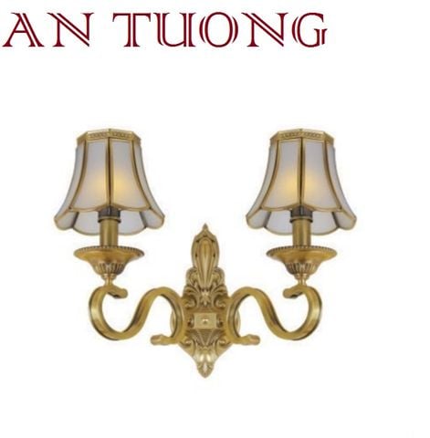  đèn tường đồng nến cổ điển trang trí cổ điển gắn tường cầu thang, lối đi hành lang cầu thang nhà cổ điển, biệt thự cổ điển 030 