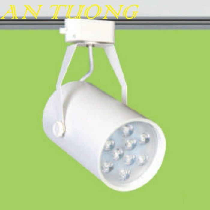 đèn rọi ray 7w, đèn rọi led gắn thanh ray 7w vỏ trắng trang trí shop t ...