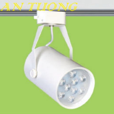  đèn rọi ray 9w, đèn rọi led gắn thanh ray 9w vỏ trắng trang trí shop thời trang 