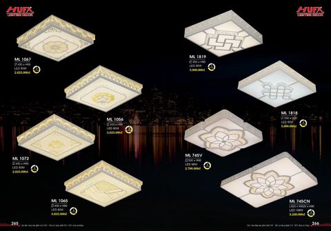  ĐÈN LED ỐP TRẦN TRANG TRÍ ML1067, ML1056, ML1072, ML1065, ML1819, ML1818, ML745V, ML745CN 