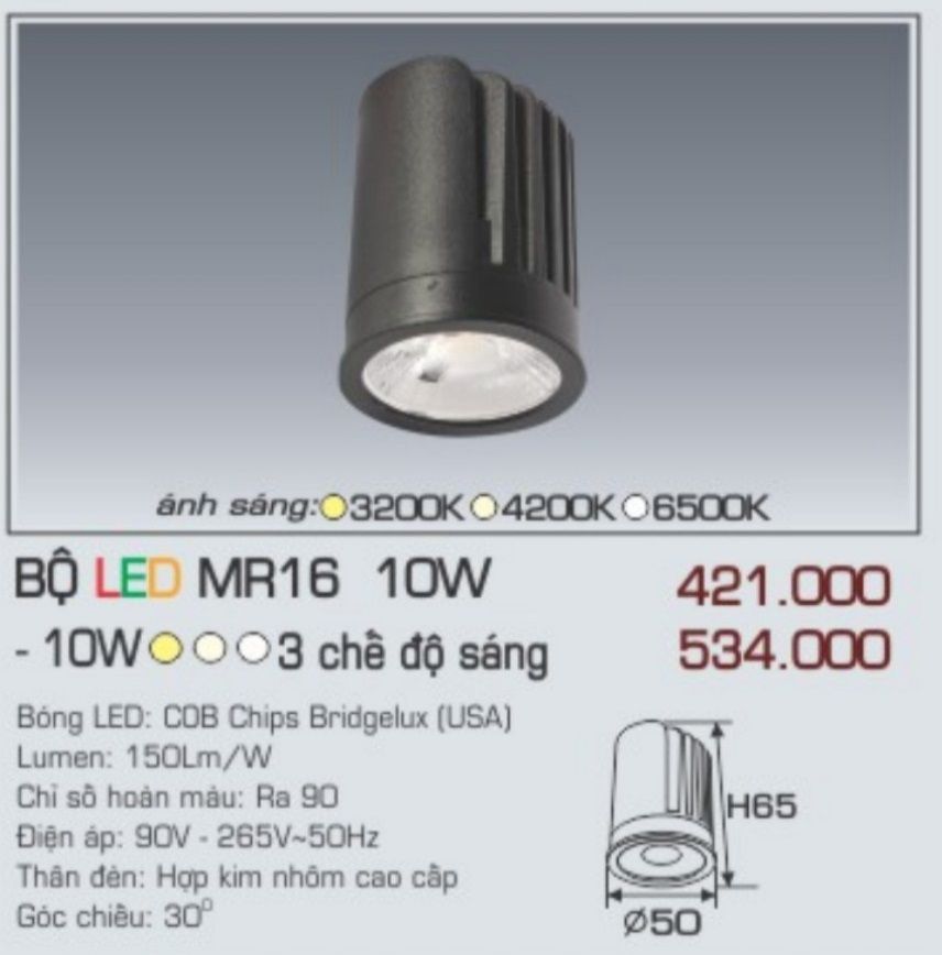 bộ led mr16 led 10w
