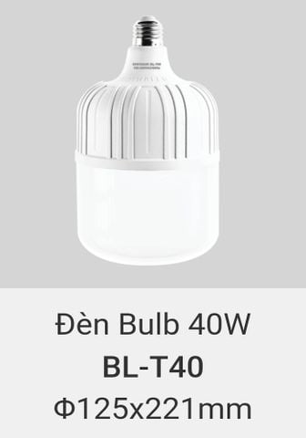  Bóng đèn led vinaled 40w BL T40 