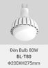 Bóng đèn led vinaled 80w BL T80 có chóa treo nhà xưởng