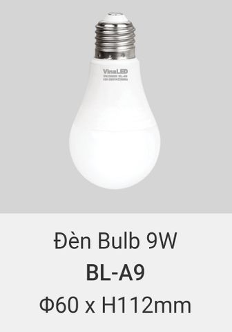  Bóng đèn led vinaled 9w BL A9 
