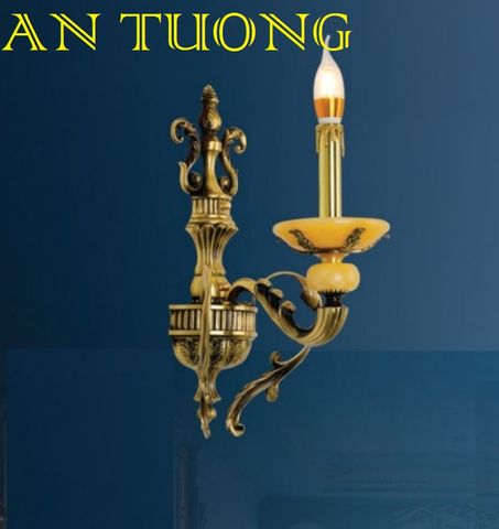  đèn tường đồng nến cổ điển trang trí cổ điển gắn tường cầu thang, lối đi hành lang cầu thang nhà cổ điển, biệt thự cổ điển 07 