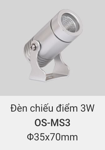  Đèn led chiếu điểm rọi cây, rọi mặt dựng tòa nhà ngoài trời chống nước IP65 vinaled 3w OS MS3 