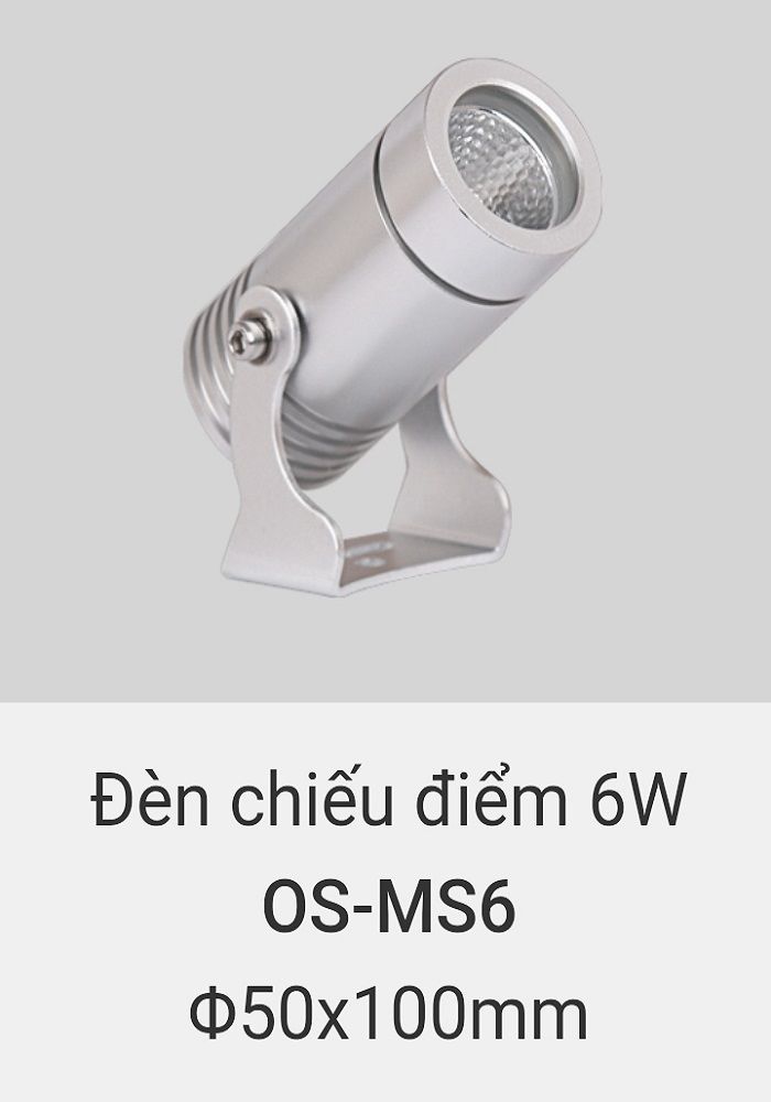 Đèn led chiếu điểm rọi cây, rọi mặt dựng tòa nhà ngoài trời chống nước IP65 vinaled 6w OS MS6