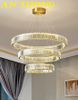 đèn thả trần 3 vòng pha lê decor trang trí phòng khách, phòng bếp ăn, quán cafe đẹp hiện đại 0124