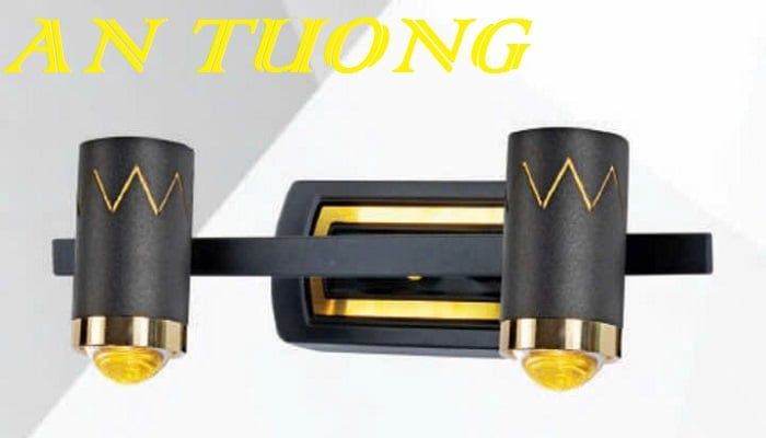 đèn rọi tranh, soi tranh 2 bóng treo vách tường trang trí 0011