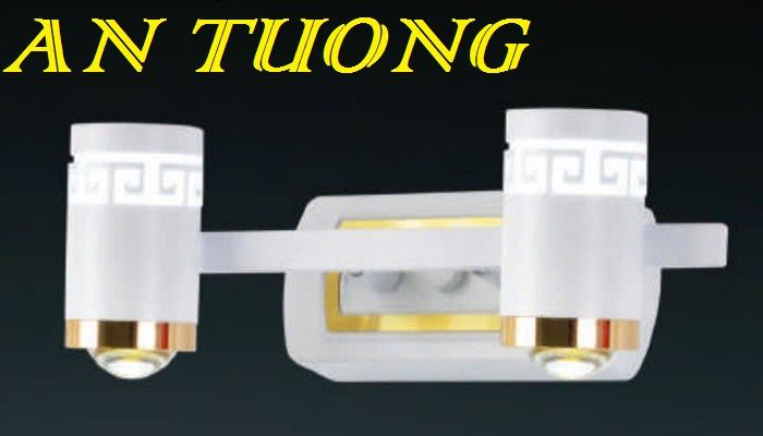 đèn rọi tranh, soi tranh 2 bóng treo vách tường trang trí 0012