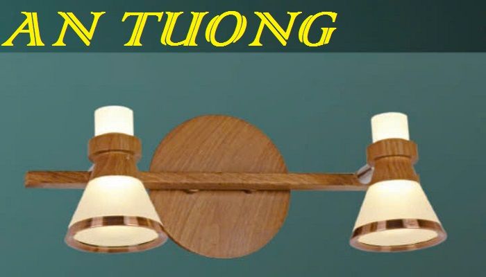 đèn rọi tranh, soi tranh 2 bóng treo vách tường trang trí 0027