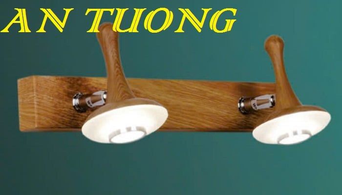 đèn rọi tranh, soi tranh 2 bóng treo vách tường trang trí 0029