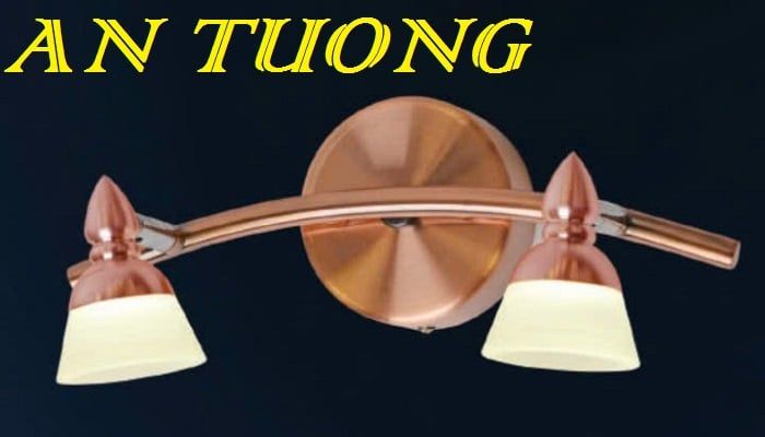 đèn rọi tranh, soi tranh 2 bóng treo vách tường trang trí 0034