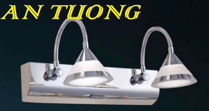 đèn rọi tranh, soi tranh 2 bóng treo vách tường trang trí 004