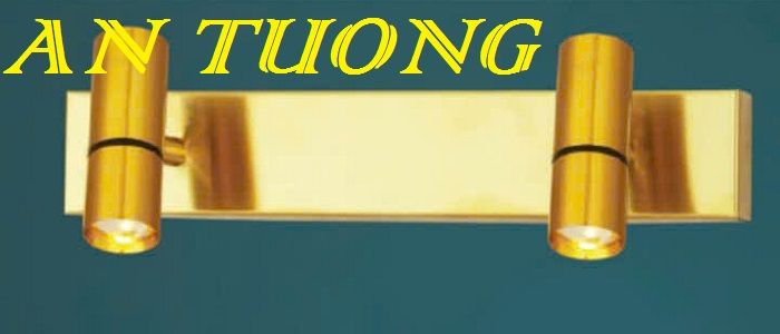 đèn rọi tranh, soi tranh 2 bóng treo vách tường trang trí 0053