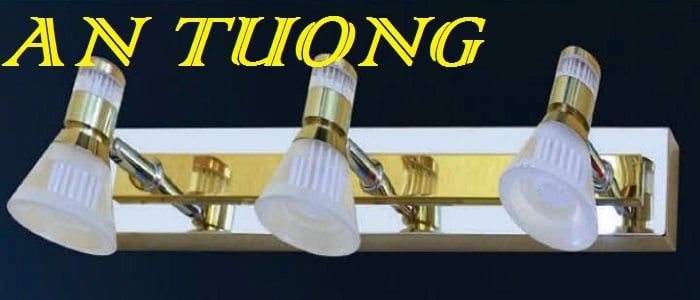 đèn rọi tranh, soi tranh 3 bóng treo vách tường trang trí 0029