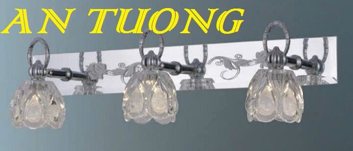 đèn rọi tranh, soi tranh 3 bóng treo vách tường trang trí 002