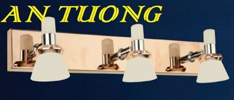  đèn rọi tranh, soi tranh 3 bóng treo vách tường trang trí 0031 
