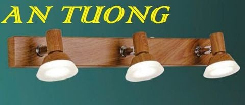  đèn rọi tranh, soi tranh 3 bóng treo vách tường trang trí 0036 